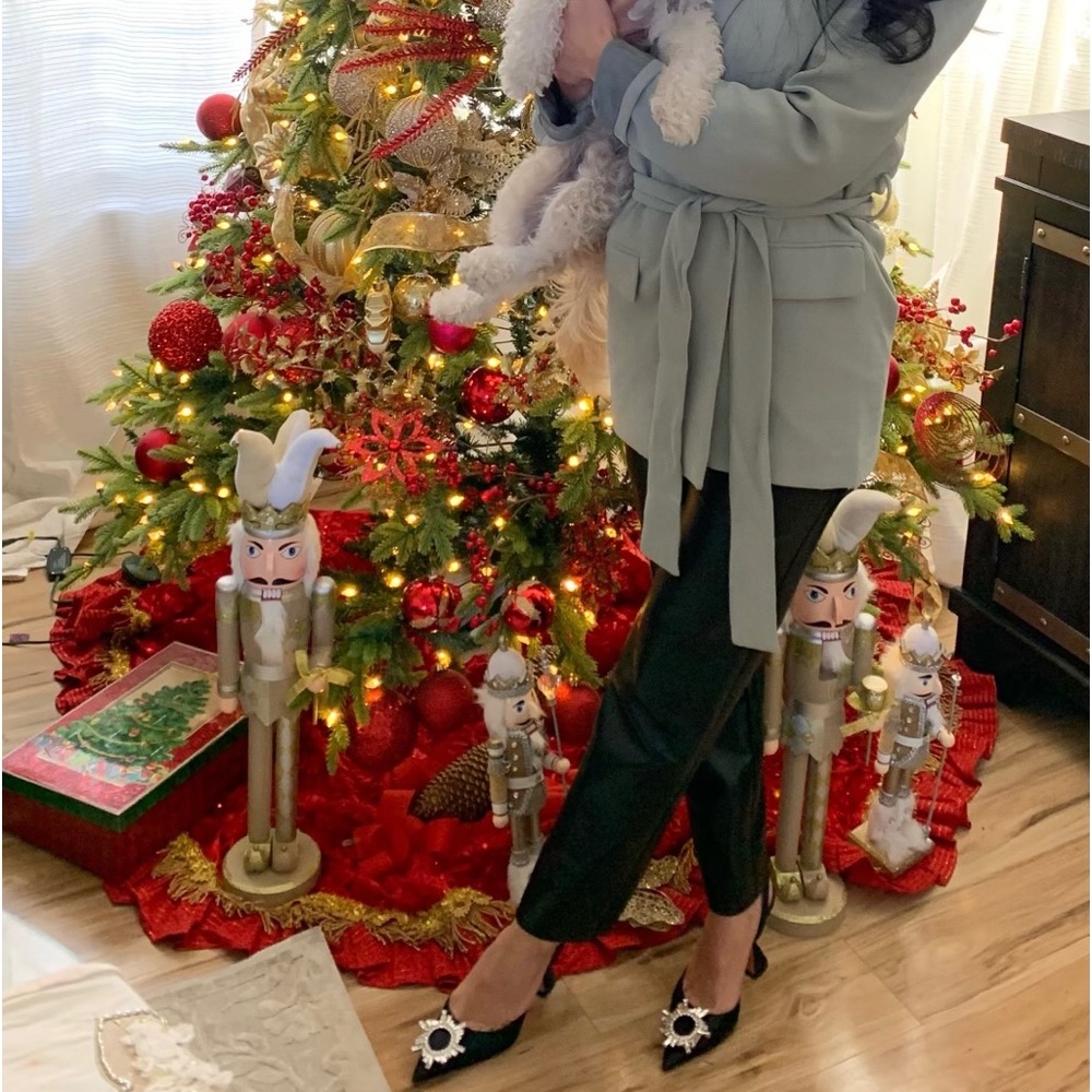 Wilfred (ARITZIA) black leather like pants size 00